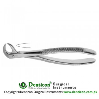 Cowhorn English Pattern Tooth Extracting Forcep Fig. 86 (For Lower Molars) Stainless Steel, Standard